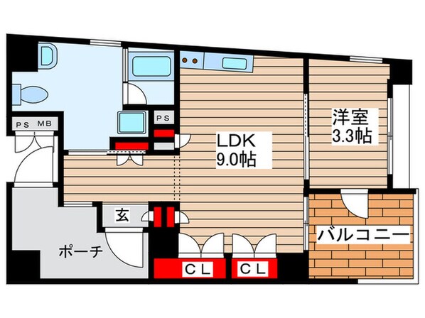 ﾘﾌｭ-ｼﾞｭ･ｴﾌ･ﾊﾞｲｵﾀﾜ-の物件間取画像